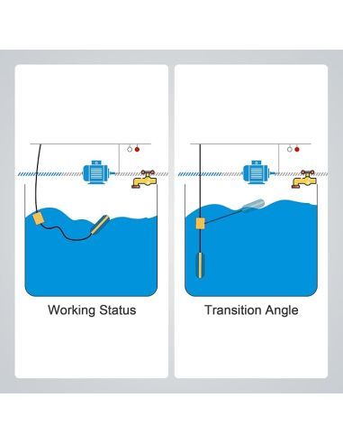 Régulateur de niveau eau claire avec contre-poids