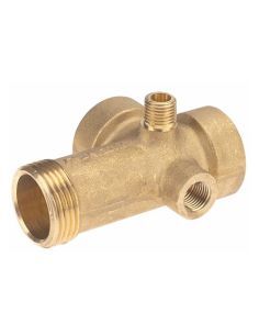 Raccord Laiton à 5 Voies M/F/F 1" - M/F 1/4"