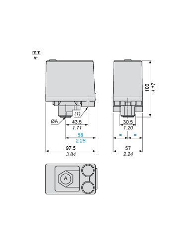 Pressostat XMP 12Bar Monophasé