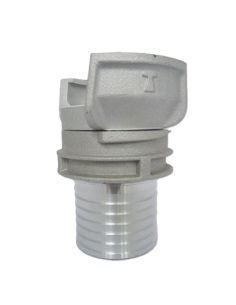 Raccord Guillemin en aluminium à douille annelée, avec verrou