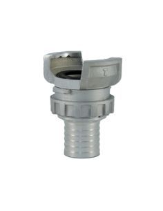 Raccord D.S.P en aluminium sur canule annelée, avec verrou.