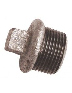 Bouchon fileté en fonte malléable galvanisée