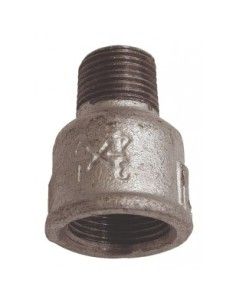 Raccord réduction femelle/mâle en fonte malléable galvanisée