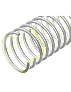 Gaine polyuréthane transparente alimentaire spire PVC +80°C