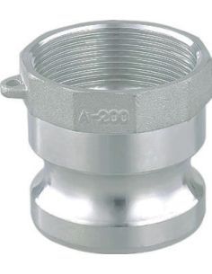 Adaptateur à came en aluminium sur femelle BSP - CamLock Type. A