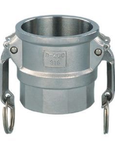 Coupleur à came en inox sur femelle BSP - CamLock Type. D