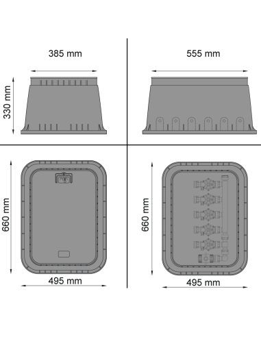 Regard rectangulaire Jumbo 56 x 39 cm