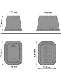 Regard rectangulaire 40 x 28 cm 2