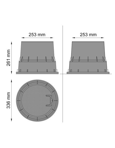Regard circulaire diamètre 25 cm
