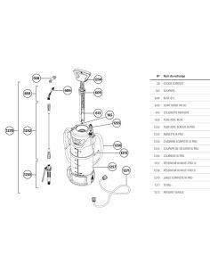 Buse complète avec coude pour pulvérisateur IK 2