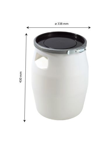 Fût plastique à ouverture totale