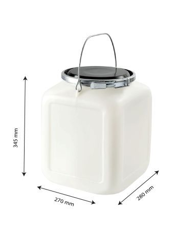 Bonbonne carré à grande ouverture