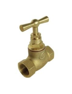 Robinet d'arrêt à potence en laiton femelle/femelle