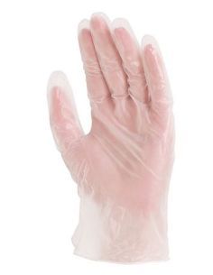 Boîte de 100 gants jetables en vinyle