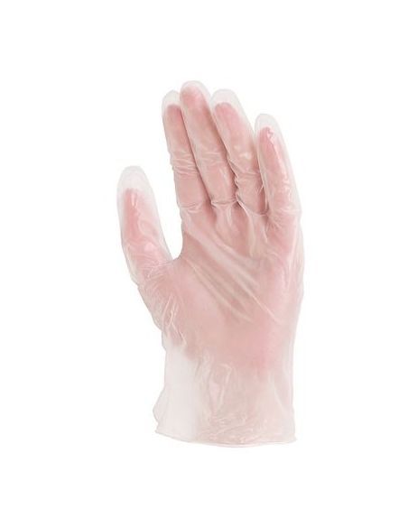 Boîte de 100 gants jetables en vinyle Boîte de 100 gants jetables en vinyle