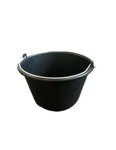 SEAU VENDANGE noir de 16L + anse métal Réf:310.114