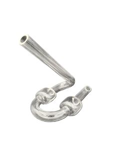 PETITE PIPE FERMENTATION NU -angle 45°- Réf:IK.45.B