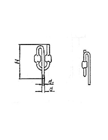 Petite Pipe de Fermentation droite nue - INB - Dia. 25 mm
