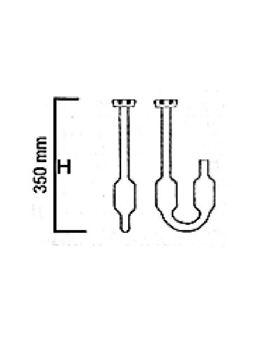 Pipe de Fermentation nue inversée droite IVN dia. 25mm