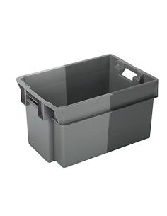 Bac Plein Bicolore Gris foncé/clair Emboîtable - 50L