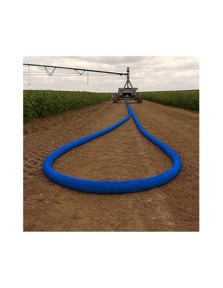 Tuyau aplatissable en PU, tractable pour rampe d'irrigation