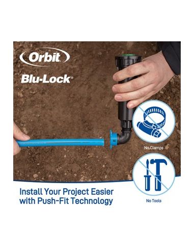 Coude male BLU LOCK