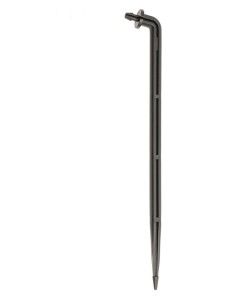 Piquet fourche plastique noir pour fixation micro-tube