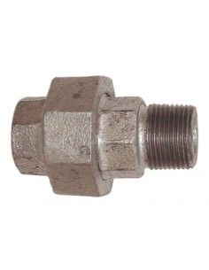 Raccord union conique mâle/femelle en fonte malléable galvanisée