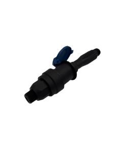 Clapet vanne prise d'eau mâle 3/4" en polypropylène noir 2