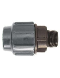 Raccord à compression droit fileté