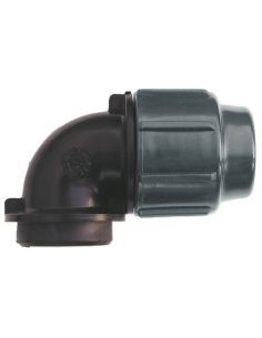 Coude 90° à compression taraudée