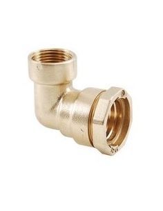 Raccord laiton à compression coude taraudé