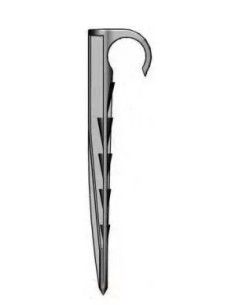 Crampons de sol plastique pour tube Dia. 16-20mm