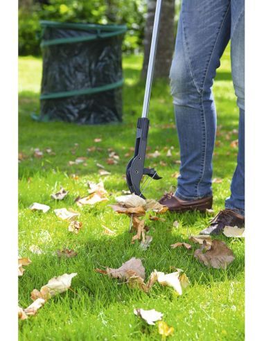 Pince à déchets avec pic à feuilles