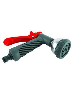 Pistolet d'arrosage métal avec pomme ronde réglable 7 jets